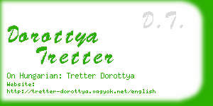 dorottya tretter business card